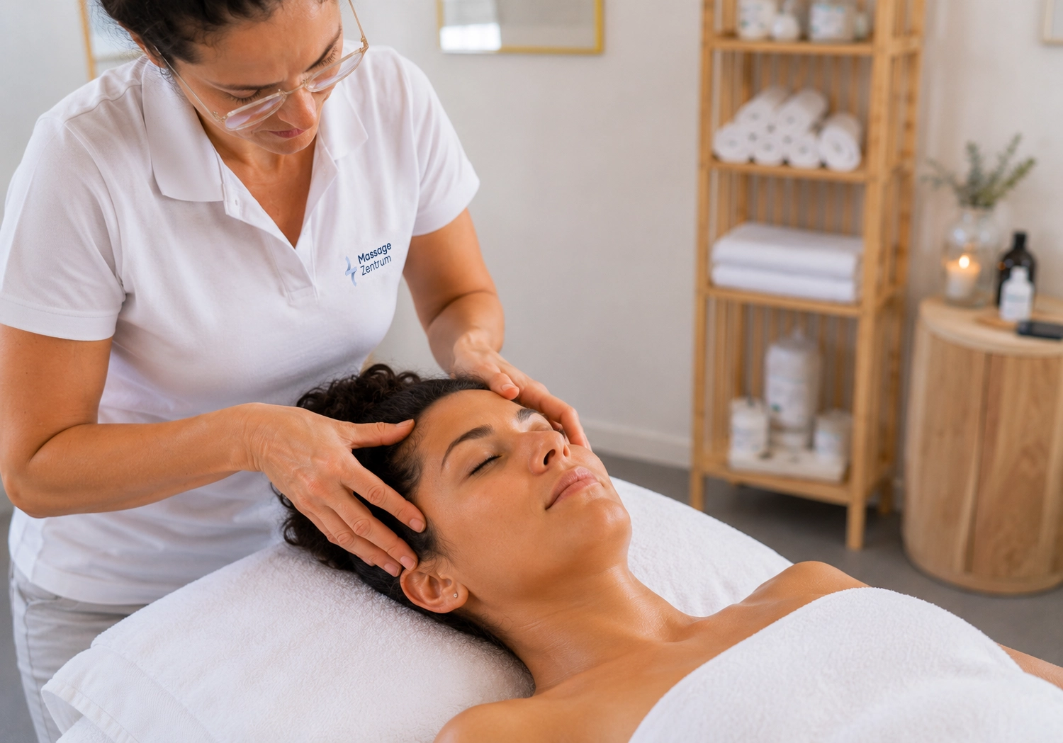 Behandlung bei Spannungskopfschmerz im Massage Zentrum Gebenstorf in Wettingen
