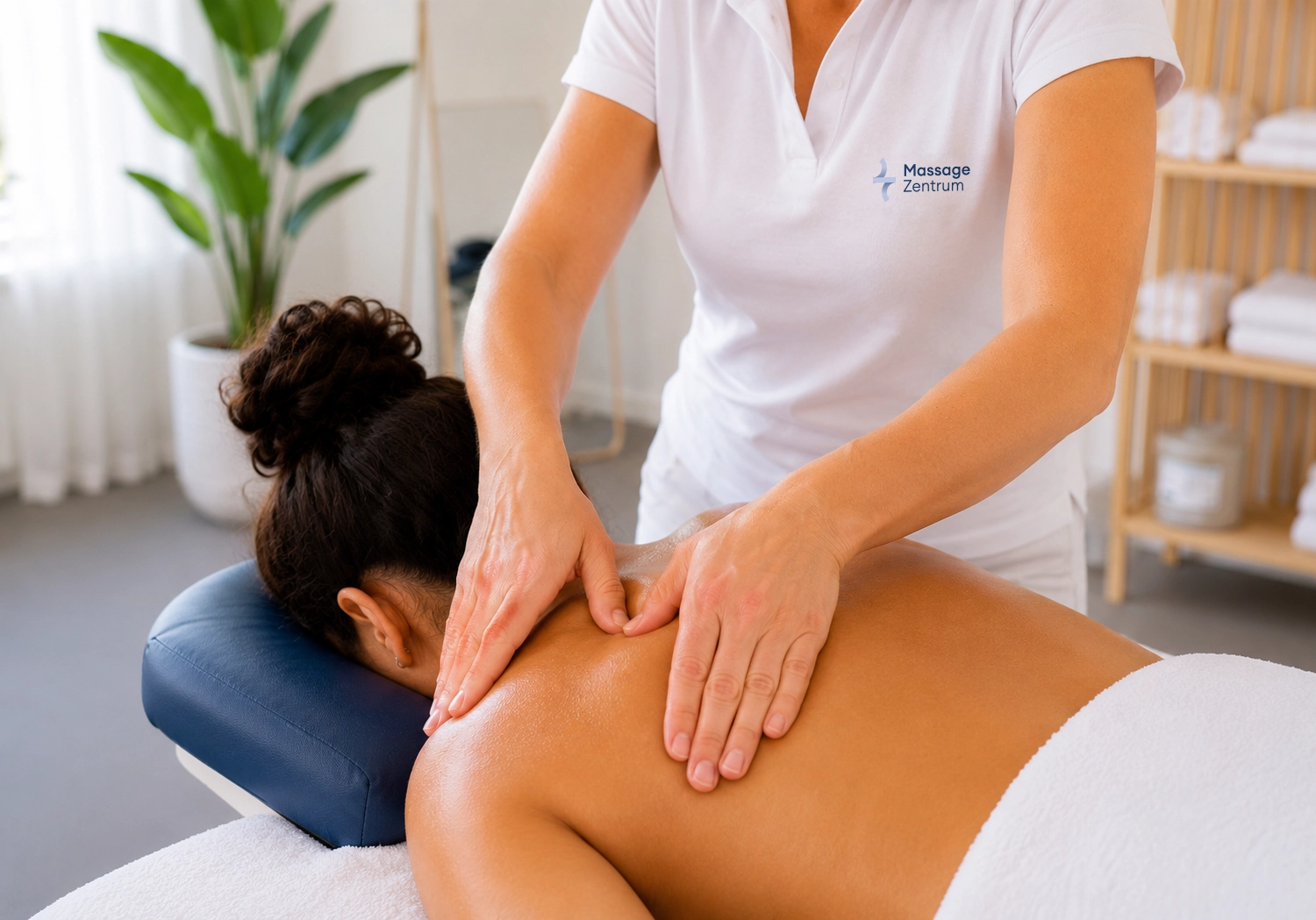 Behandlung der Schultermuskulatur im Massage Zentrum Gebenstorf in Wettingen