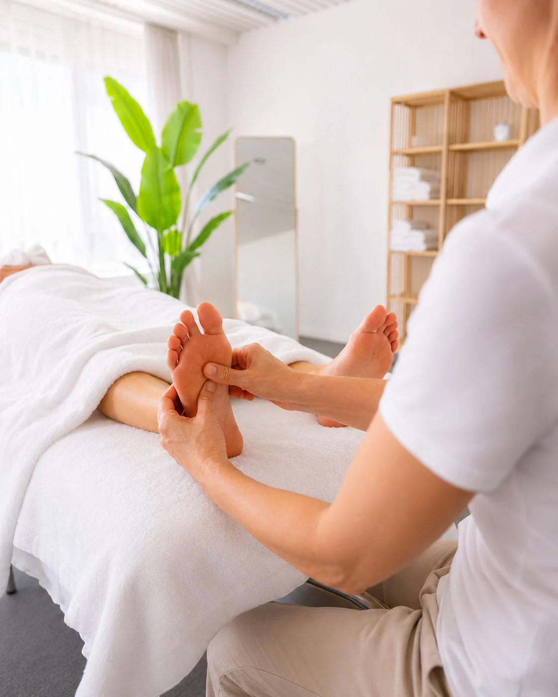 Fussreflexzonenmassage für Gebenstorf – Praxis an der Bahnhofstrasse 49 in Wettingen